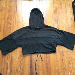 cropped hoodie
